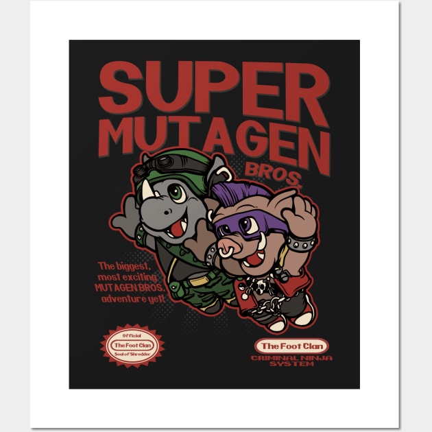 Super Mutagen Bros. Wall Art by mohymochi